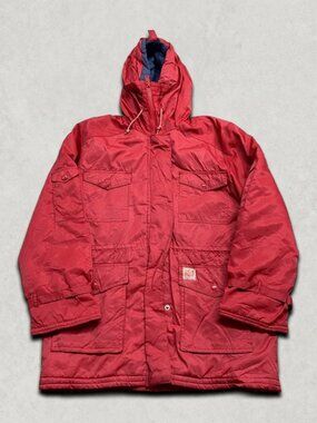 Helly Hansen Full Zip Vintage 90s Parka L - Red